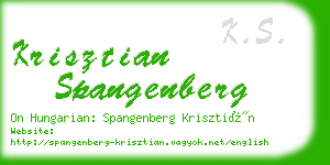 krisztian spangenberg business card